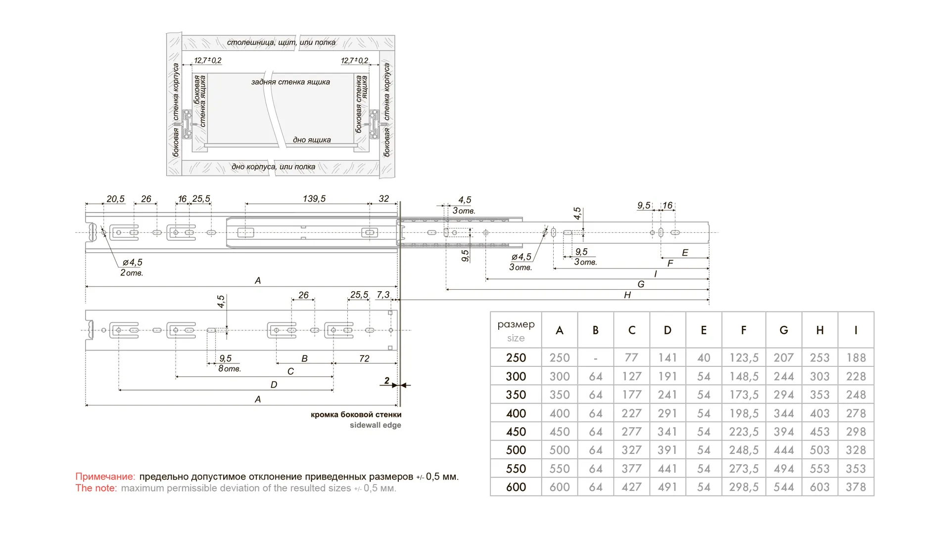 Купить DB4501Zn/300   (Шариковые направляющие BOYARD),25кг в нашем каталоге