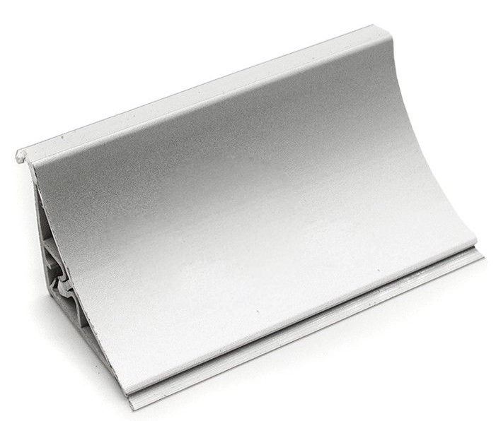 Купить Плинтус алюминиевый вогнутый гладкий (ПЛАТО-2) 3,0м, серебро в нашем каталоге