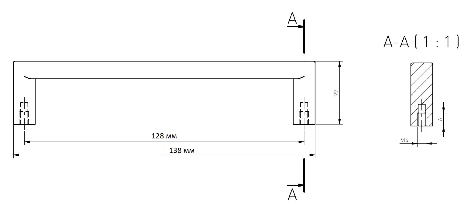 Купить UZ-NYXA-128-25 Ручка NYXA 128 мм, светлый графит в нашем каталоге